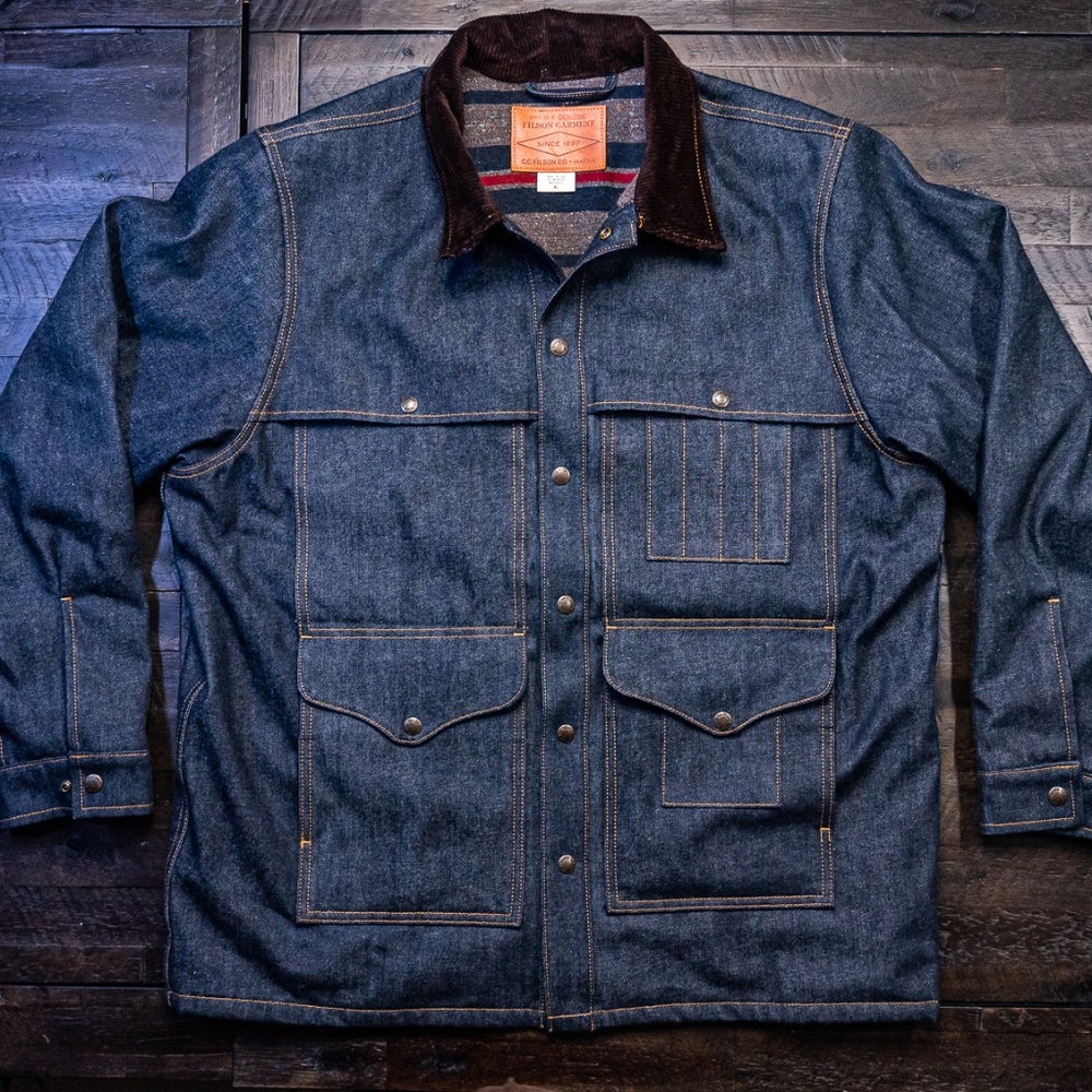 NWOT - Filson Lined Denim Cruiser Jacket